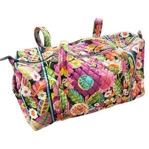 Vera Bradley Va Va Bloom Retired Print Travel Weekend Duffle Bag